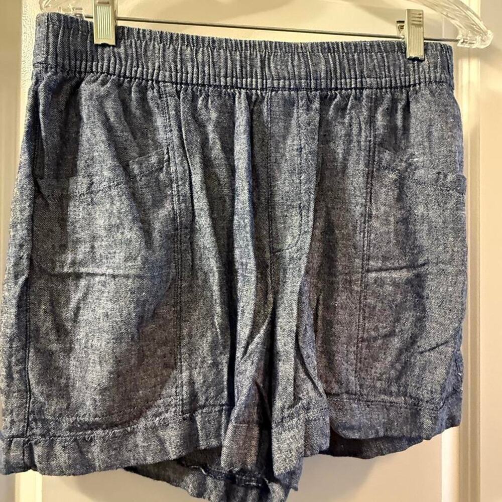 Old navy blue high rise linen size M